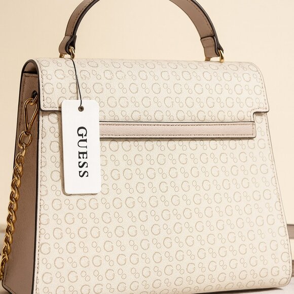 Guess Rhiannon Logo Top Handle Bag - Picture 3 of 5